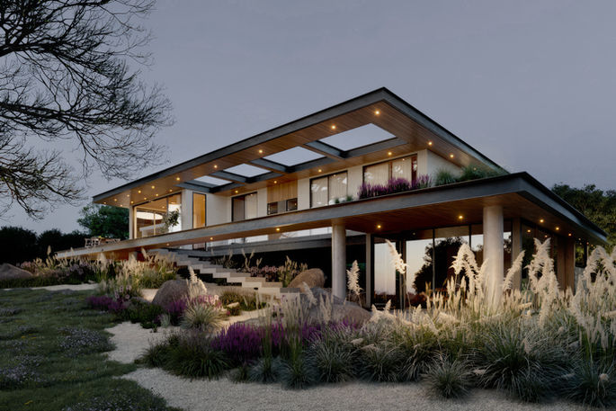 Casa EV - Residência autoral em Steel Frame - Iratí PR — Paulo Stocco Arquitetura
