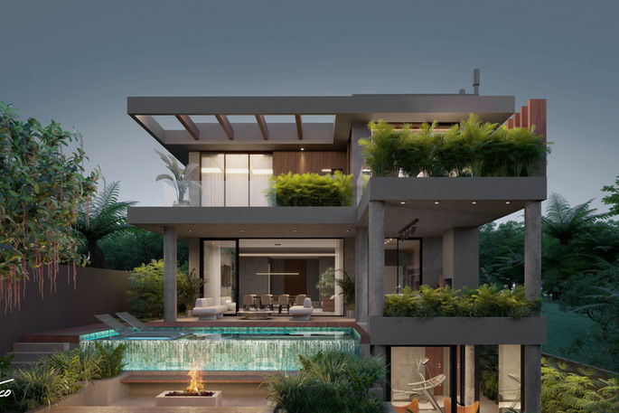Casa RAV - residência autoral em alvenaria e concreto - Santana de Parnaíba - SP - Paulo Stocco Arquitetura
