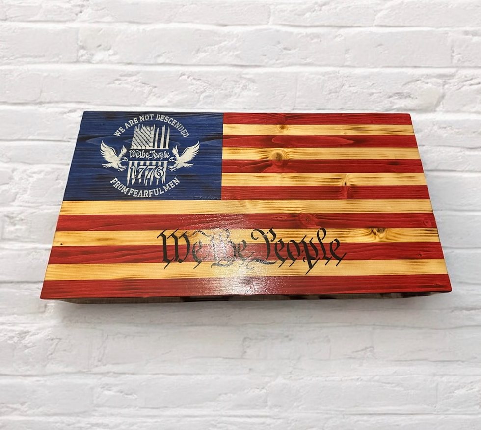 We The People Flag Concealment cabinet