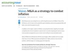 M&A as a Strategy to Combat Inflation