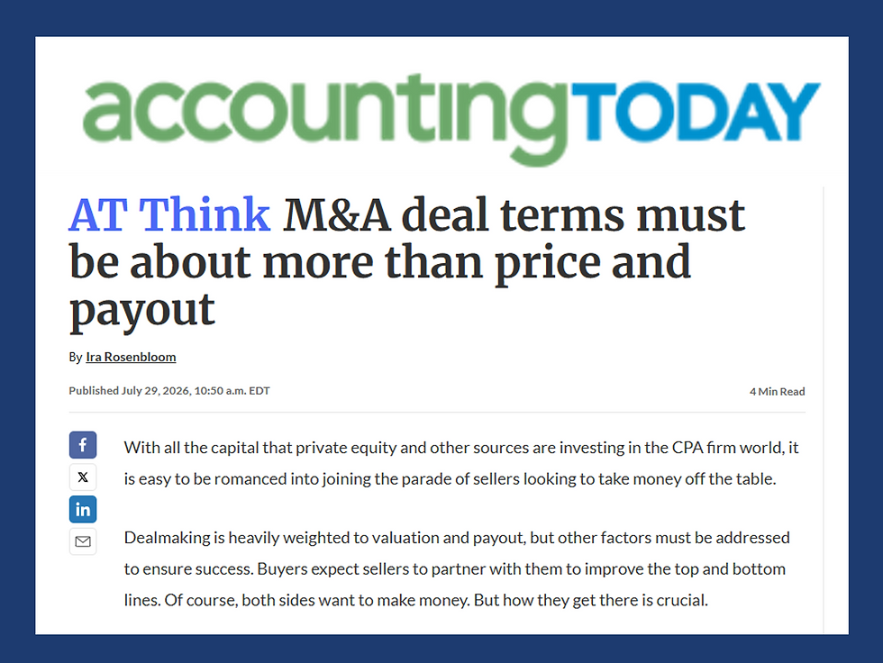 Seller Beware: M&A Deal Terms Must Be About More than Price and Payout