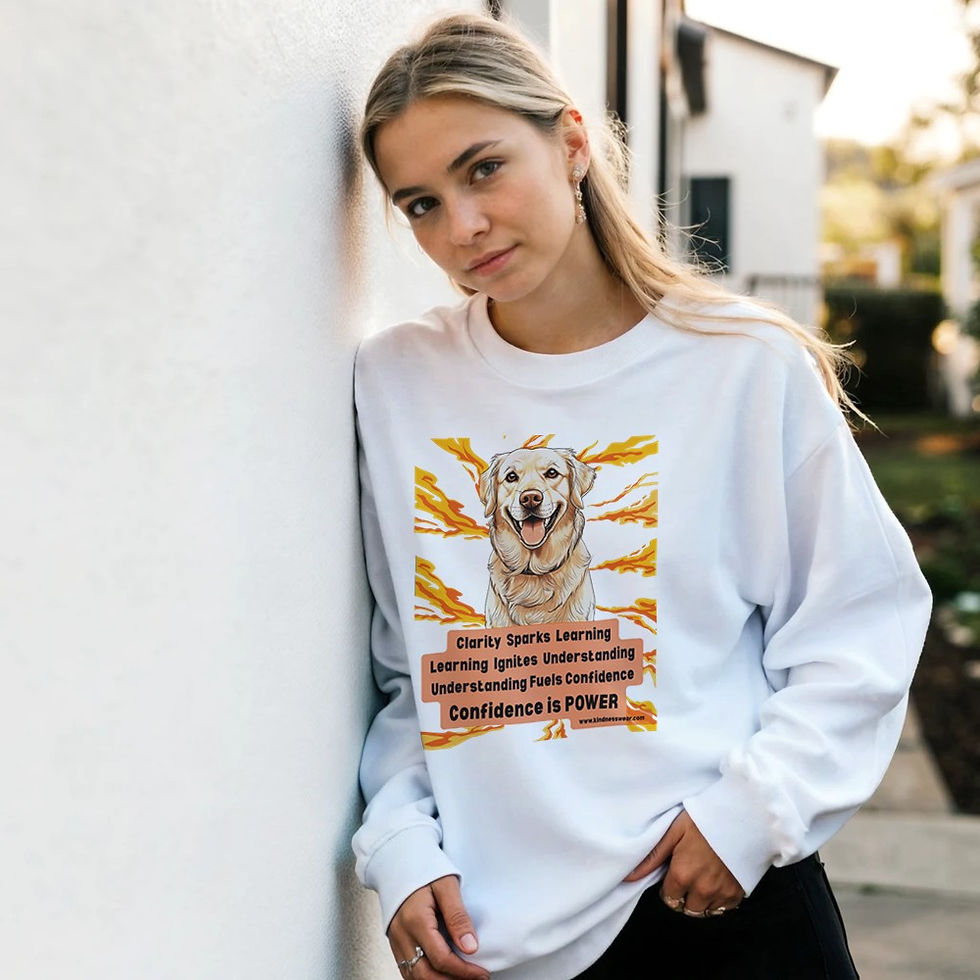 Thumbnail: clarity sparks learning sweatshirt golden retriever