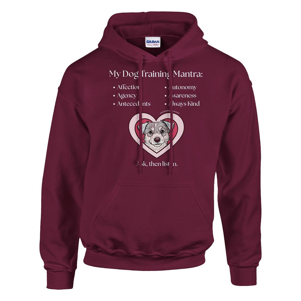 Thumbnail: my dog training mantra hoodie