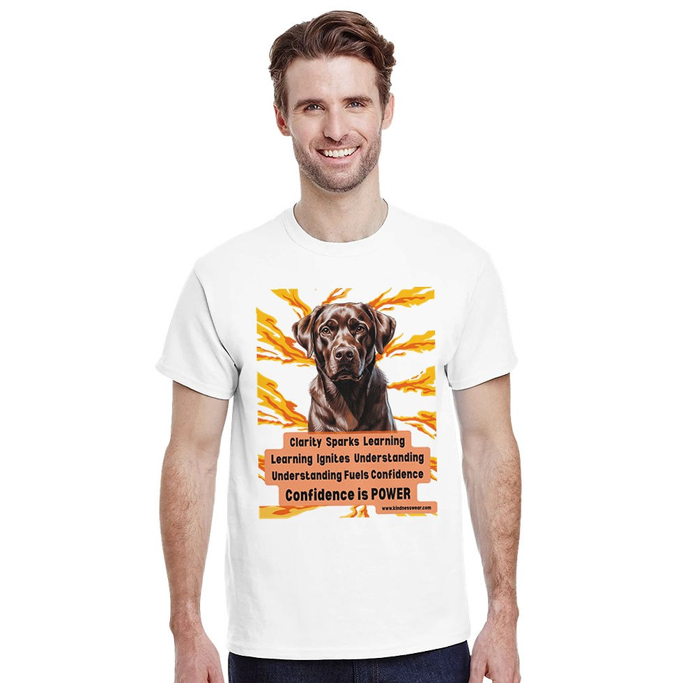 Thumbnail: clarity sparks learning t-shirt chocolate lab