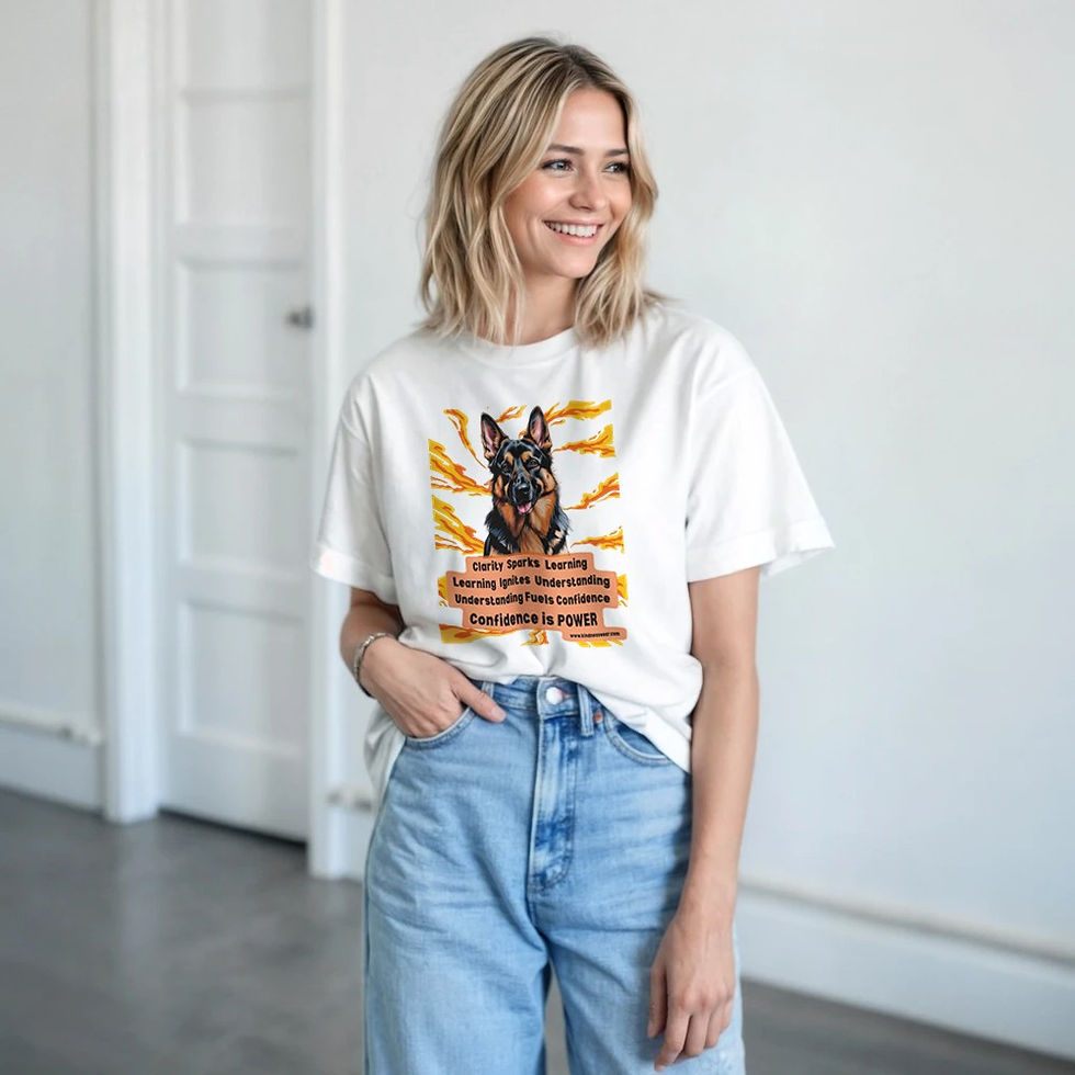 Thumbnail: clarity sparks learning t-shirt german shepherd