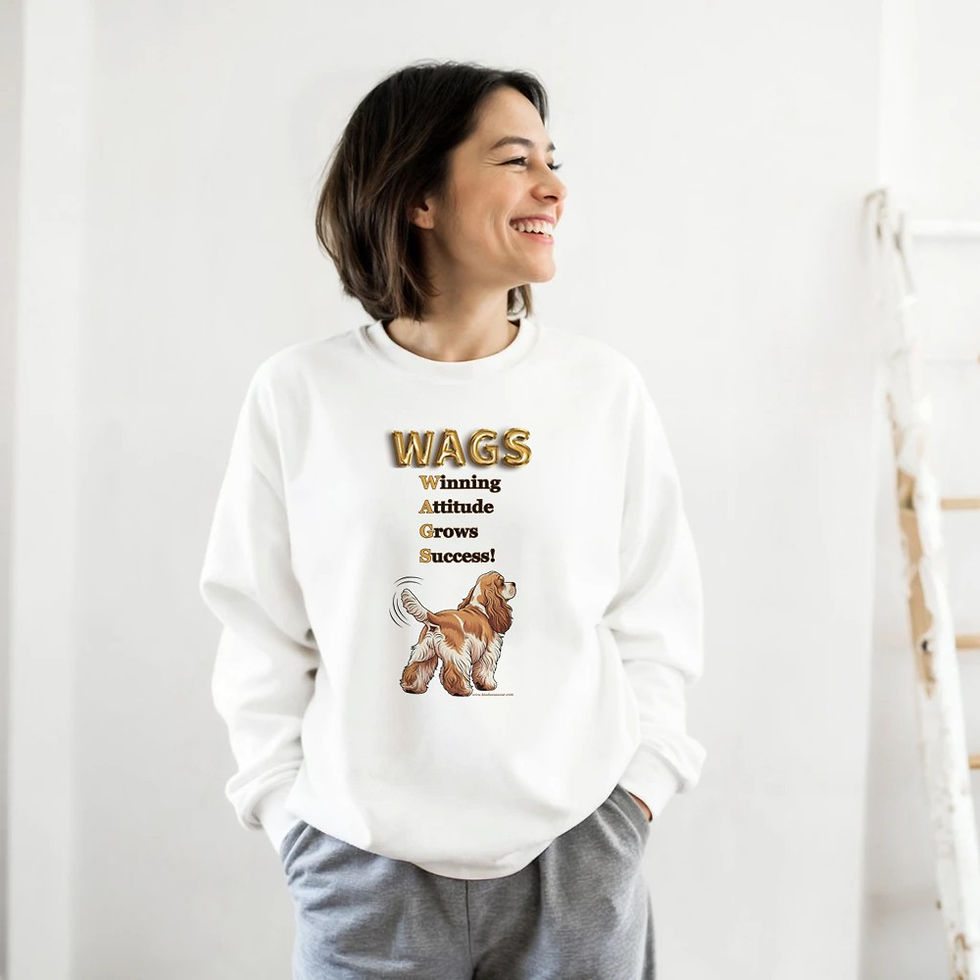 Thumbnail: wags sweatshirt cocker spaniel