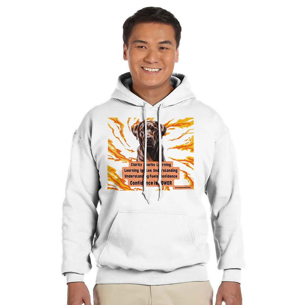 Thumbnail: clarity sparks learning hoodie chocolate lab