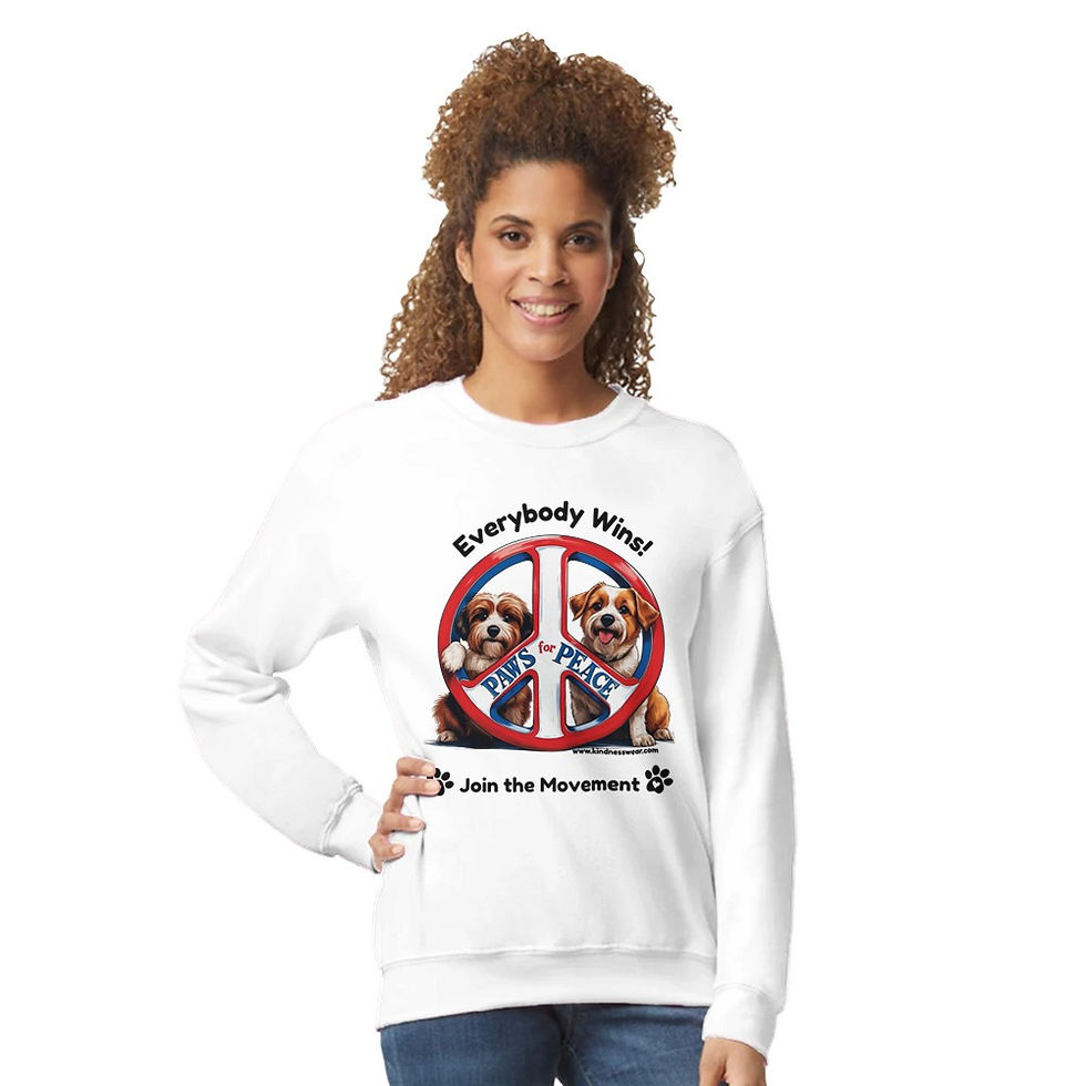 Thumbnail: paws for peace sweatshirt