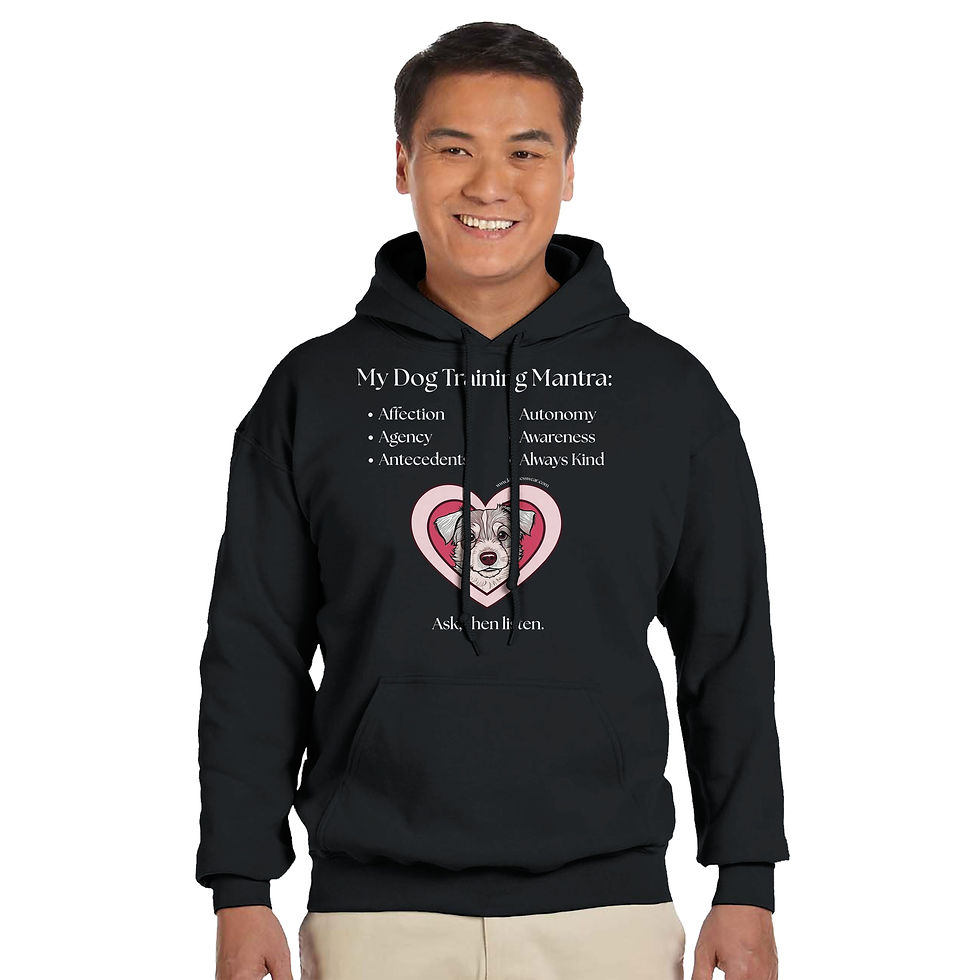 Thumbnail: my dog training mantra hoodie