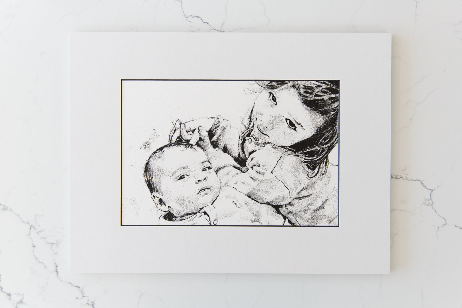 Hand Drawn Monoprint