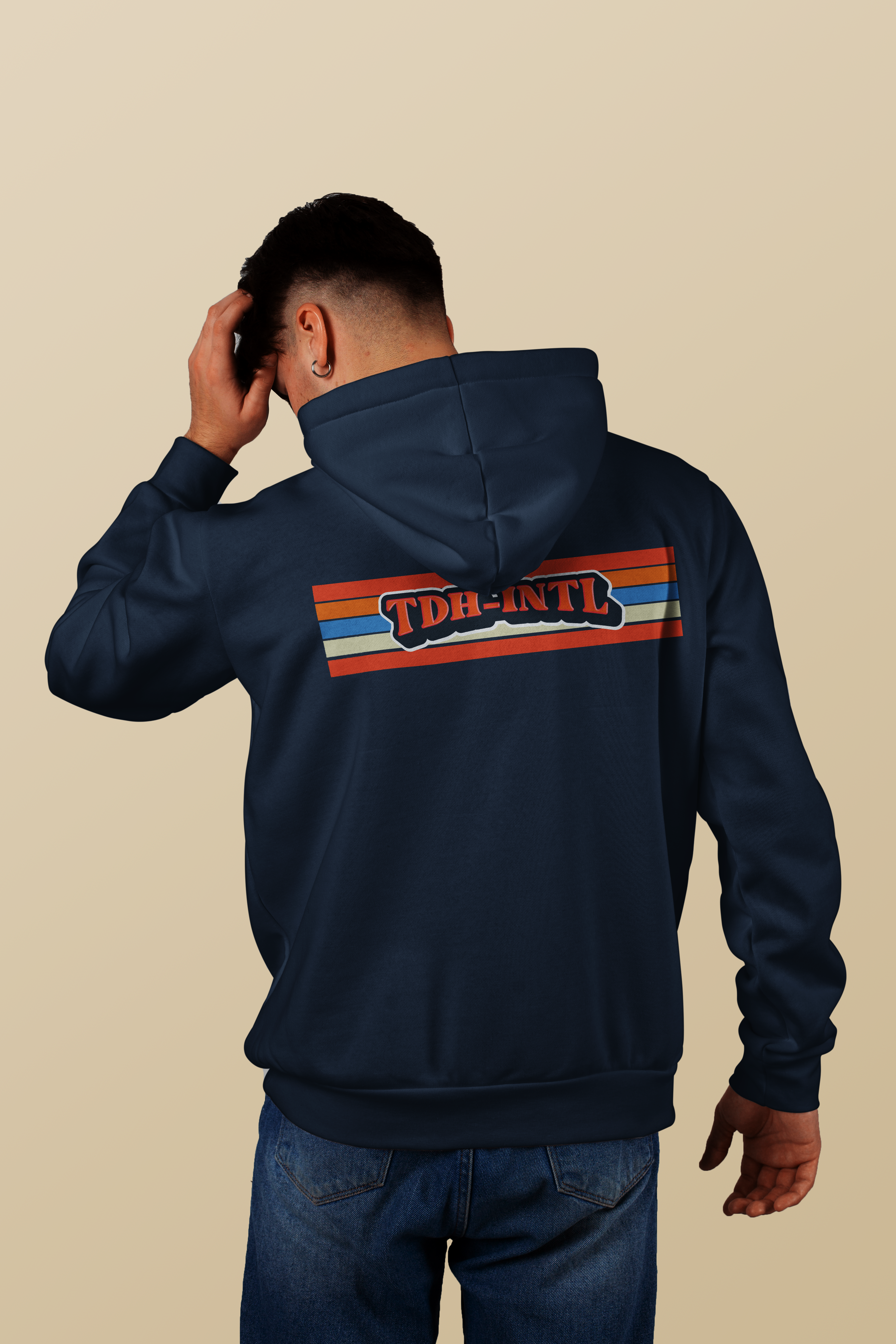 TDH Hoody with zipper (Navy Blue)