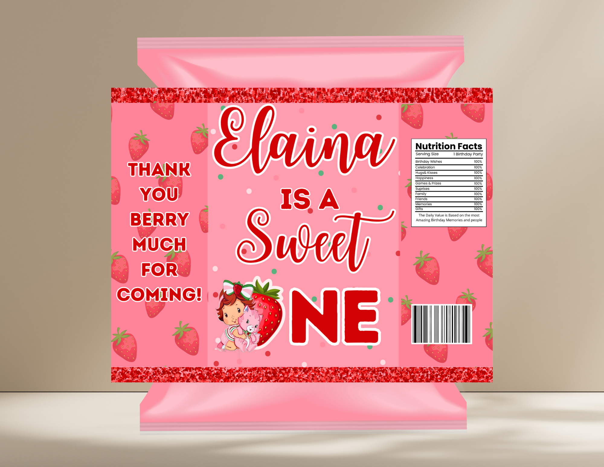 Losse wikkel gepersonaliseerd (digitaal ontwerp)