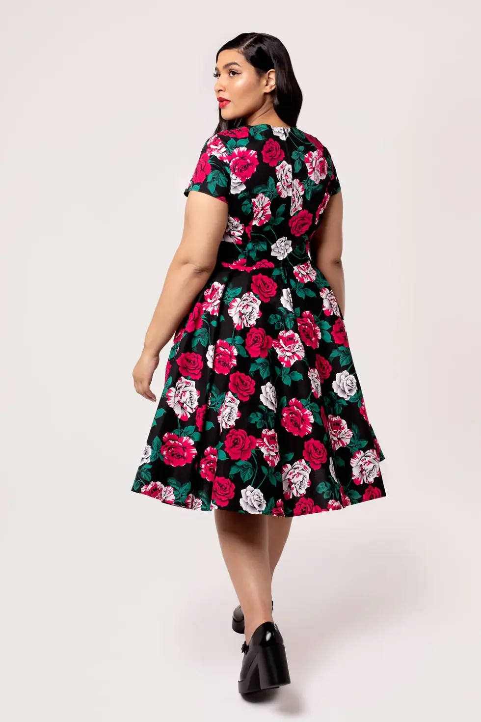 Thumbnail: Paint Me Roses 50's Style Dress
