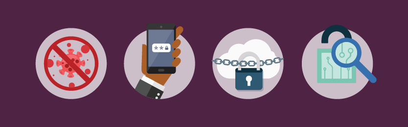 COVID-19 Cyber Security Icons