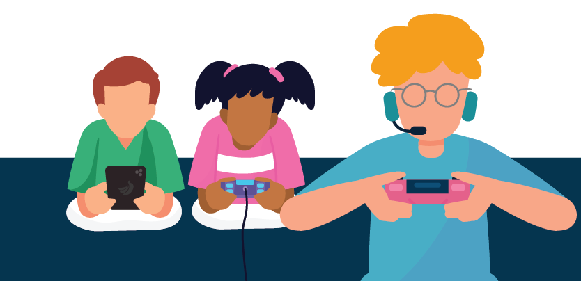 Kids Playing Videogames