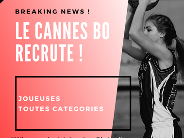 Le Cannes BO recrute !