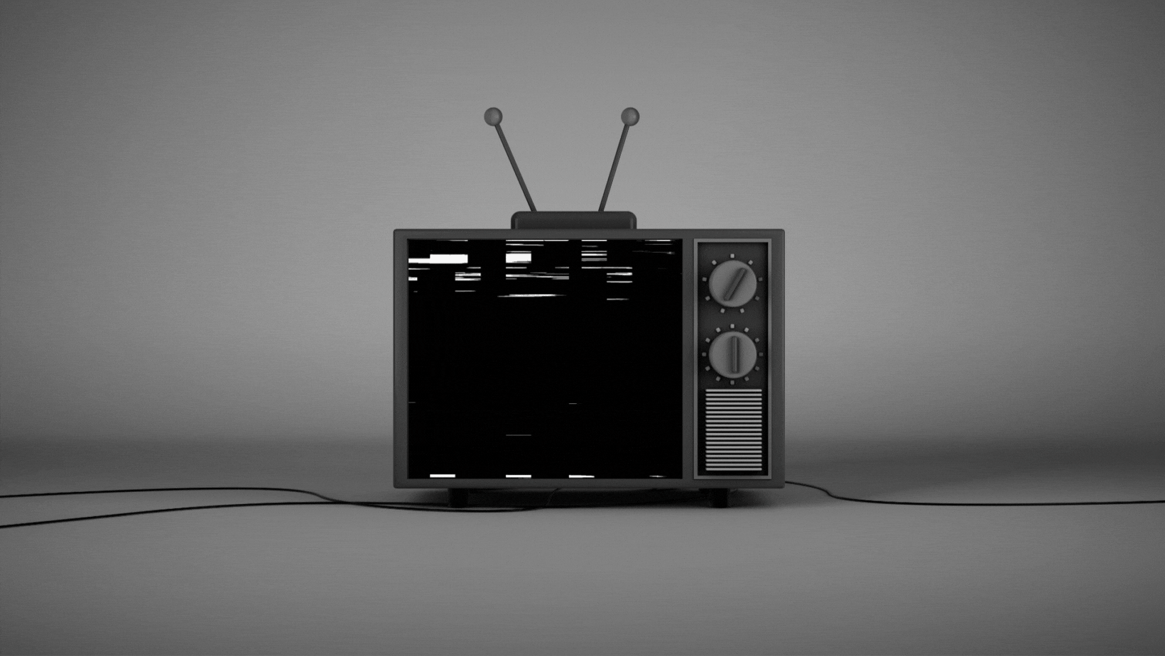Neon Pink Retro TV Animated Event Announcement Video Facebook Cover.gif
