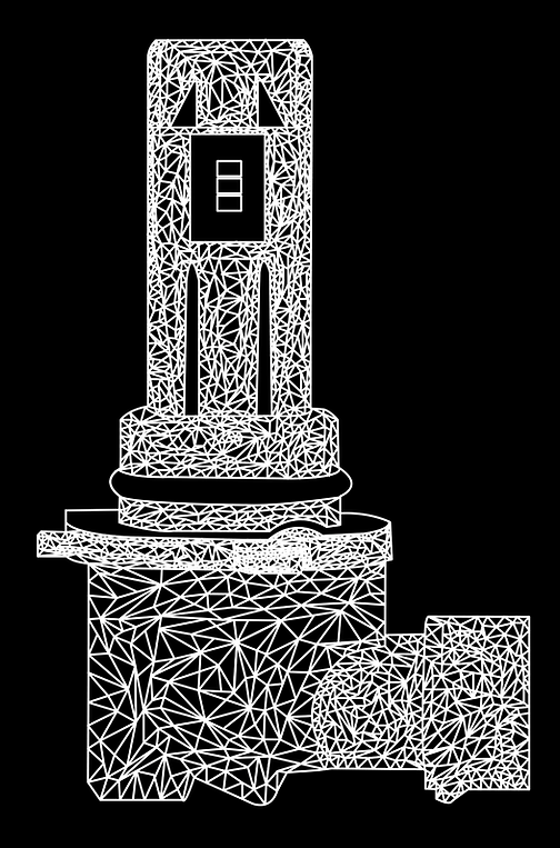 illustration of hb4 led lights