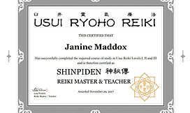 Reiki Certificate
