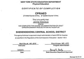 CPR Certificate
