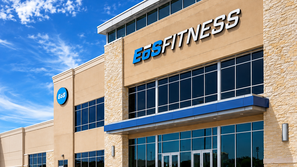 EOS Fitness building painting project in Clearwater