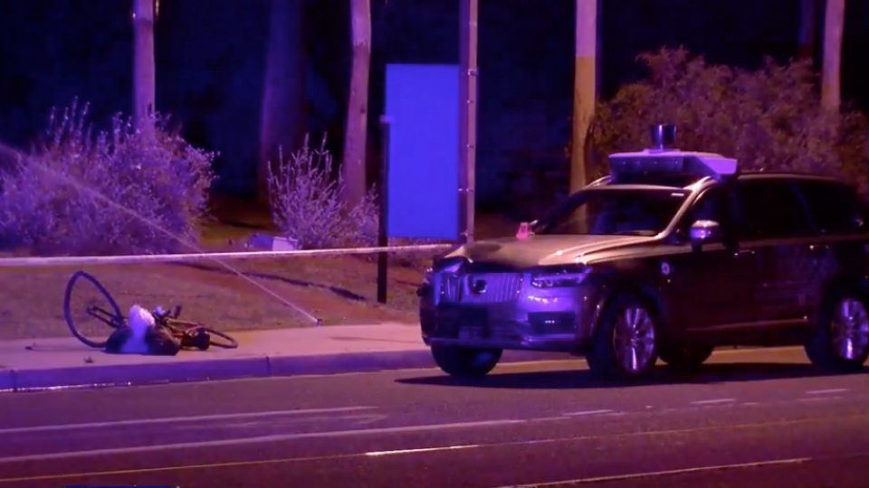 uber car kills a pedestrian in Arizona