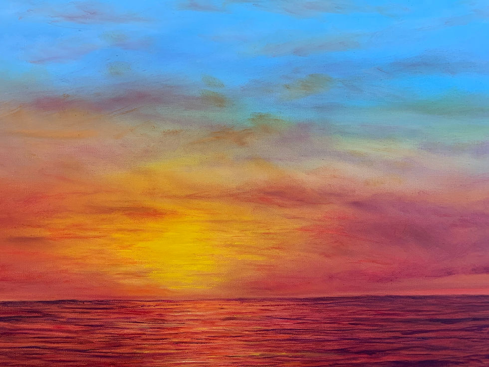 Thumbnail: Glimmering Sunset | 48"x36"
