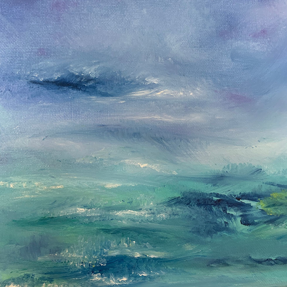Thumbnail: Melody in Turquoise | 12"x9"