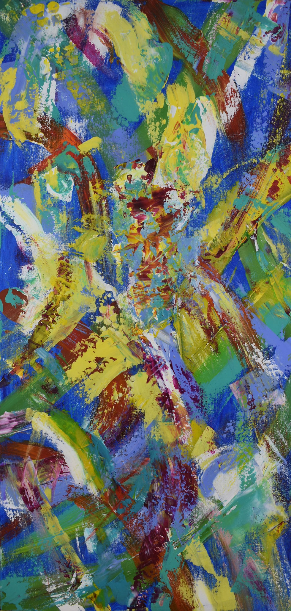 Thumbnail: Blue Dance | 24"x 48"