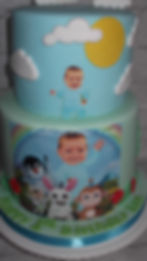 Baby Jake themed cake