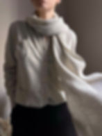 Miniatura: Sciarpa Maglia Inglese 100% Lambswool