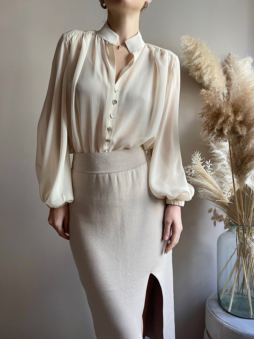 Miniatura: Camicia in Seta Georgette