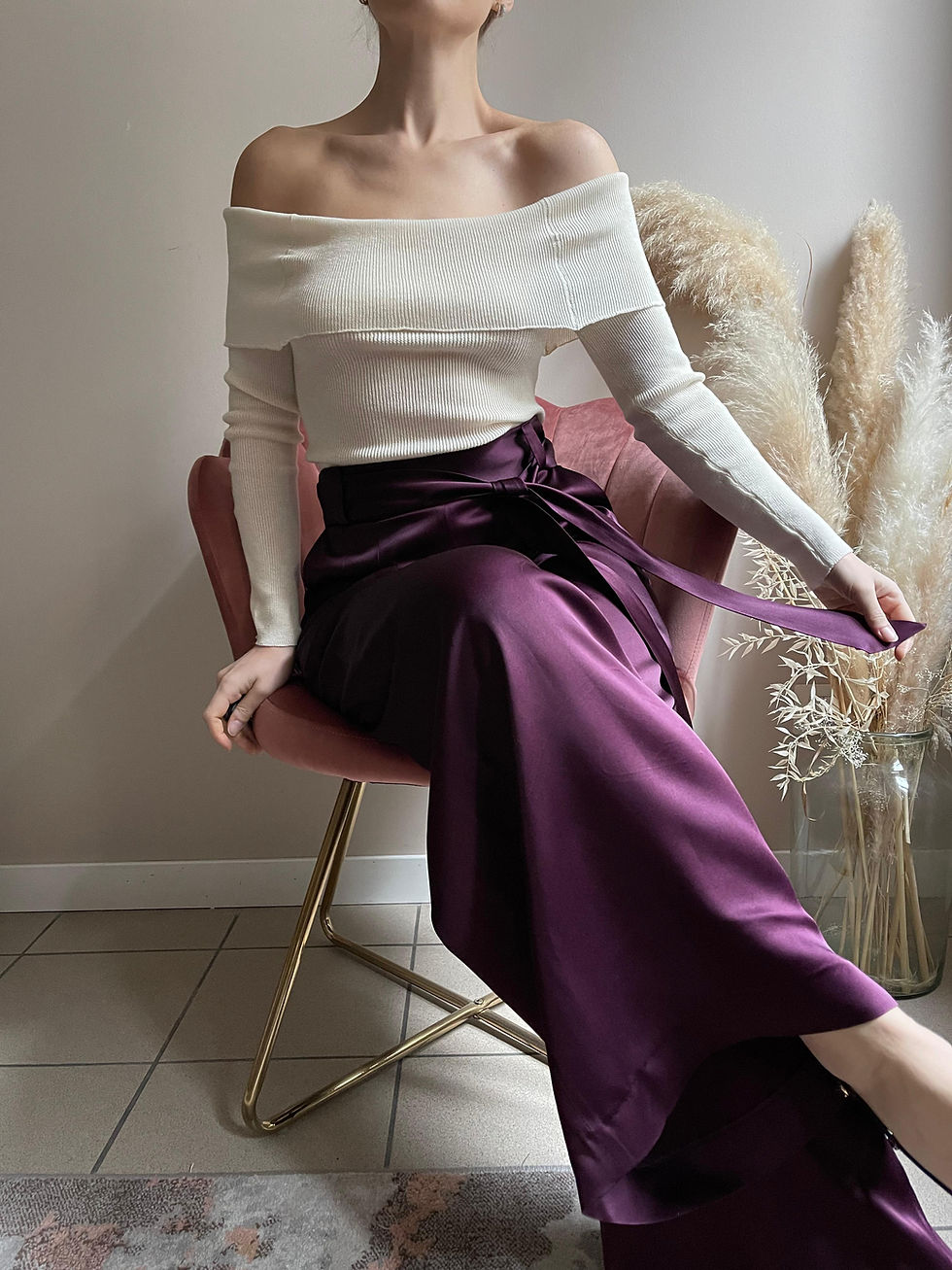 Miniatura: Pantaloni Sartoriali in Cady