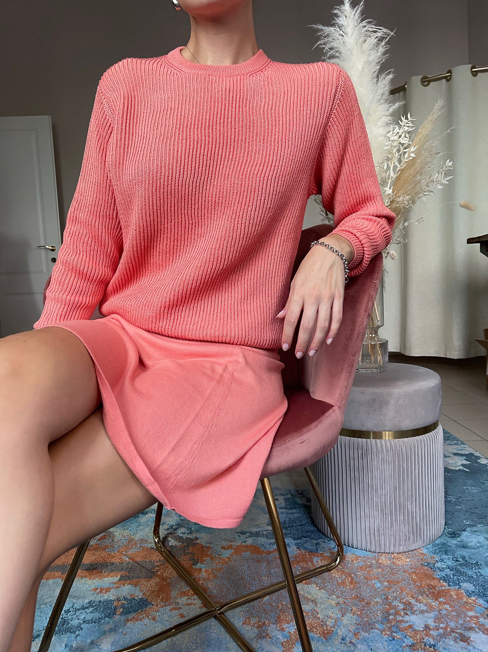 Thumbnail: Clori Cotton and Cashmere Mini Skirt  