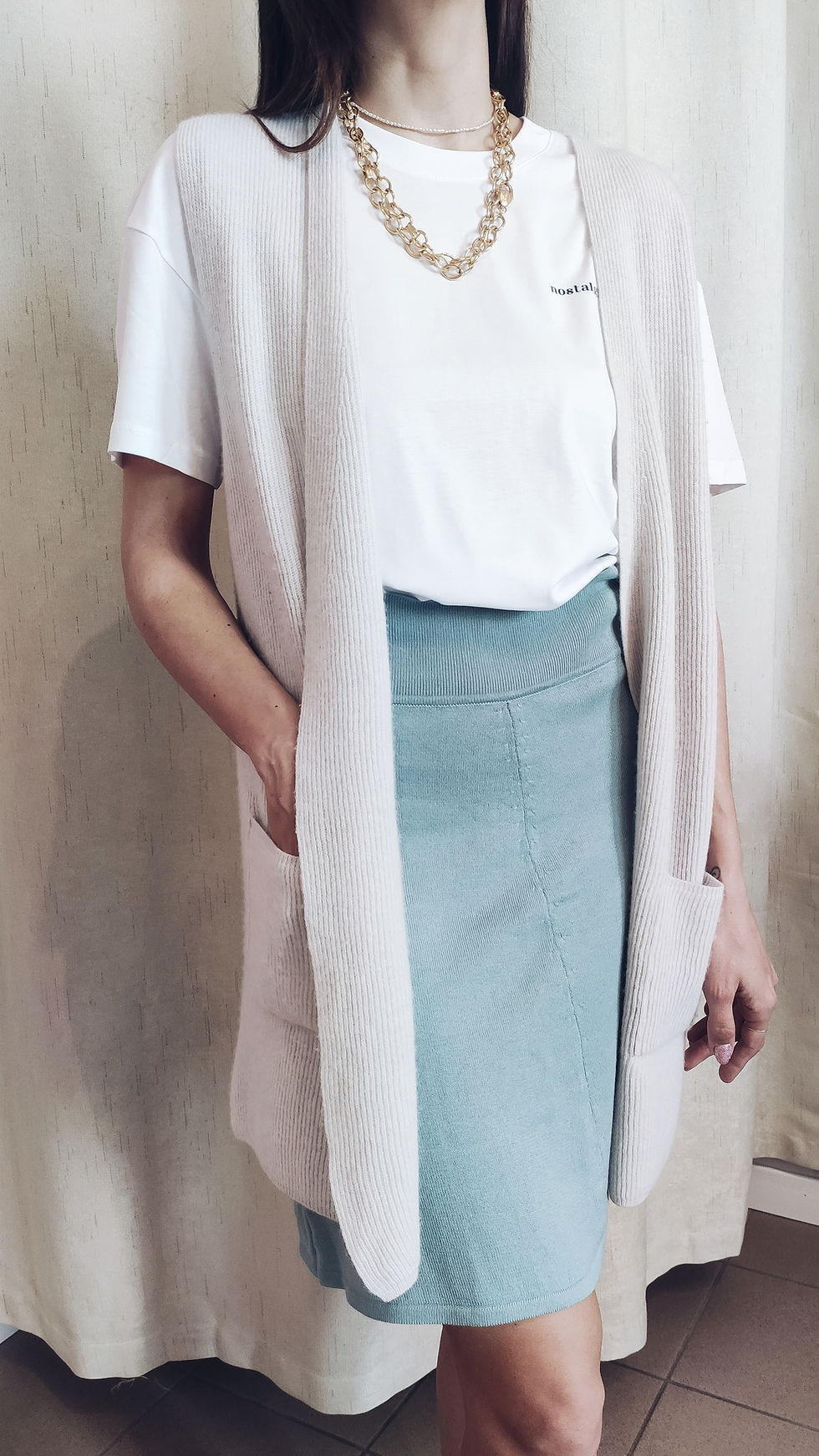 Miniatura: Gonna Clori Cotone&Cashmere