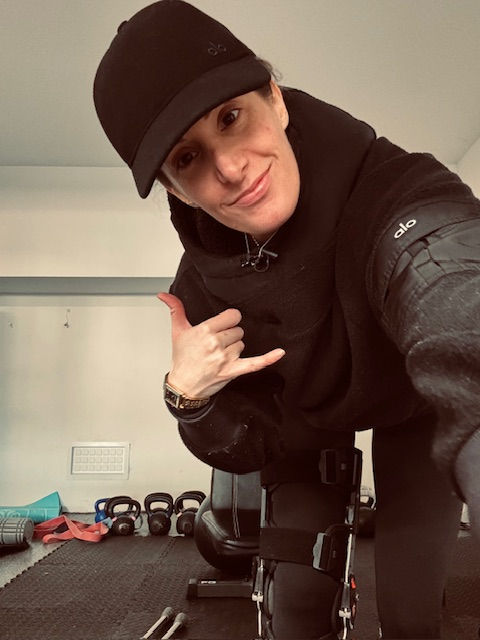 working out on crutches