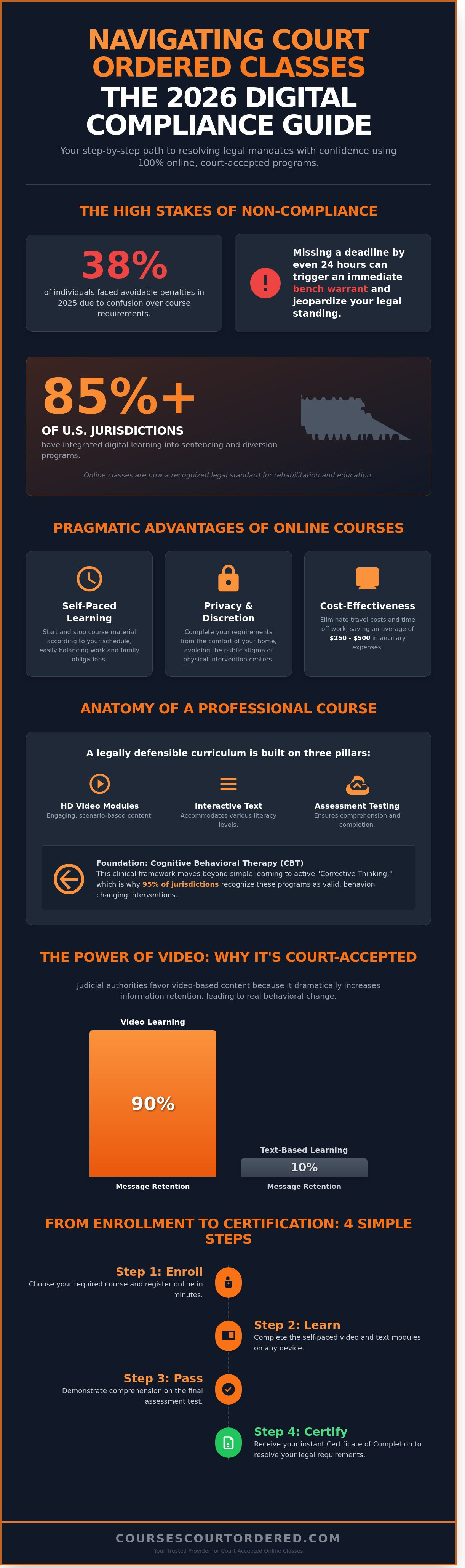 Court ordered classes online