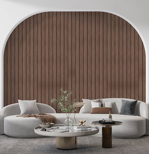 Wooden finish Charcoal Louvers with Lining