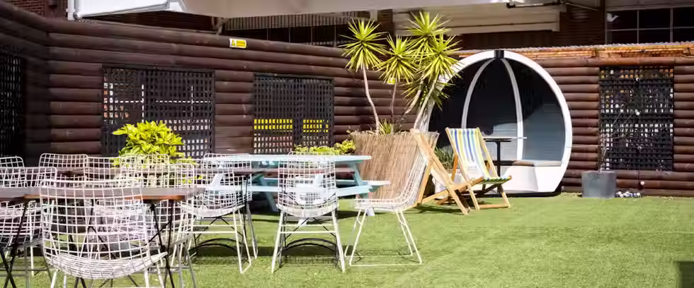 Outdoor eating and collaboration space at FBC Clerkenwell
