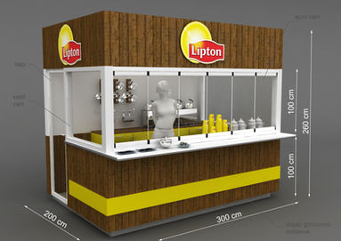 Lipton çay kiosk tasarımı