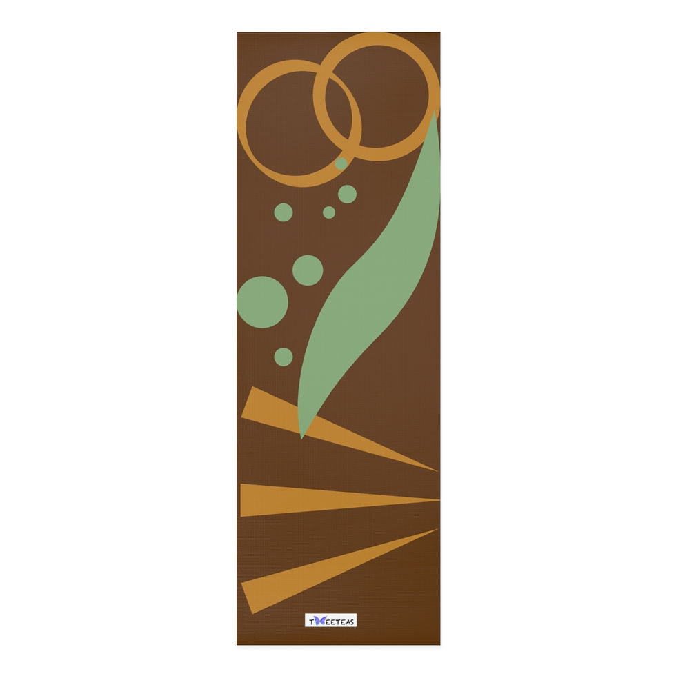 Thumbnail: Earth and Beyond Brown Tweeteas Foam Yoga Mat