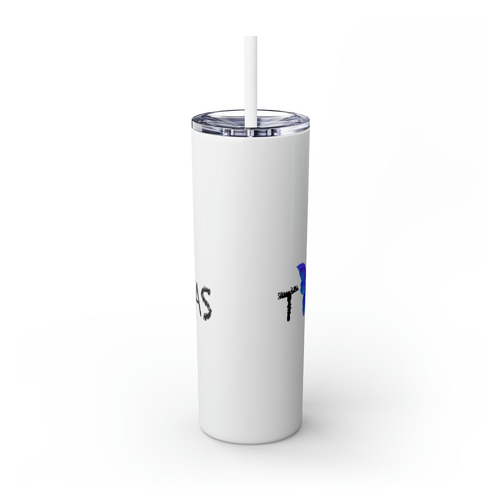 Thumbnail: Skinny Tumbler with Straw, 20oz