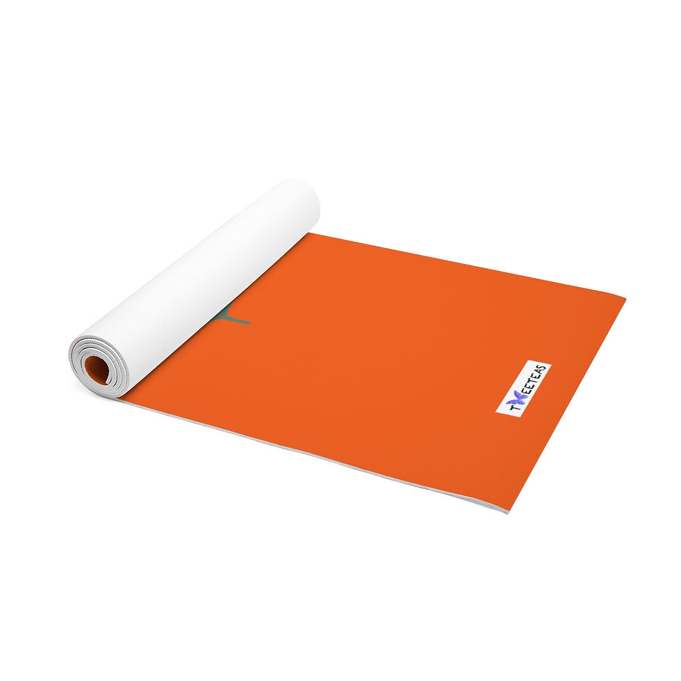 Thumbnail: Tweeteas  Orange Gerbera Foam Yoga Mat