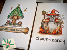Merry Crit-mas, and other festive puns! D&D Inspired Christmas Cards Available NOW! 🎄 