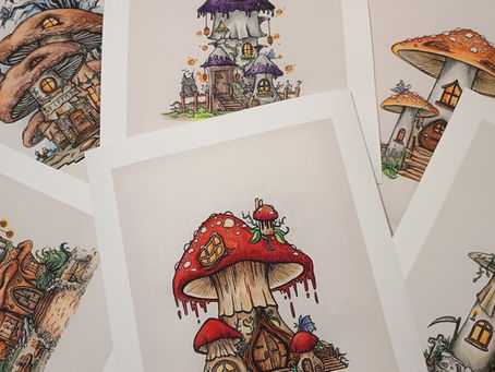 Explore the Enchantment of Fantasy Fungus: Art Prints ON SALE NOW!🍄