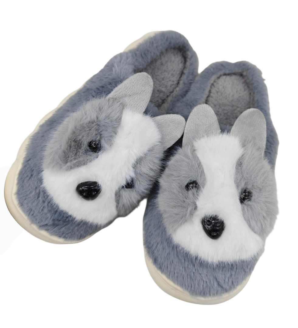 Thumbnail: Women's Winter Fur Slippers, Ultra-Soft Plush Lining, Indoor Outdoor Use