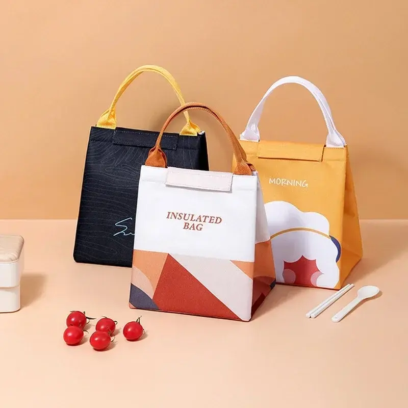 Thumbnail: New Insulated Lunch Box Thermal Bag Large Capacity Food Zipper Storage Bags