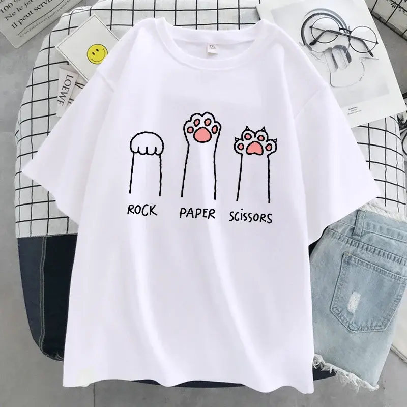 Thumbnail: "Rock Paper Scissors" Cat Paw T-Shirt