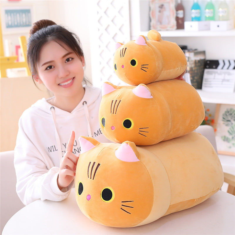 Thumbnail: Soft Plush Fat Cat Doll – Cute Stuffed Animal Pillow Toy