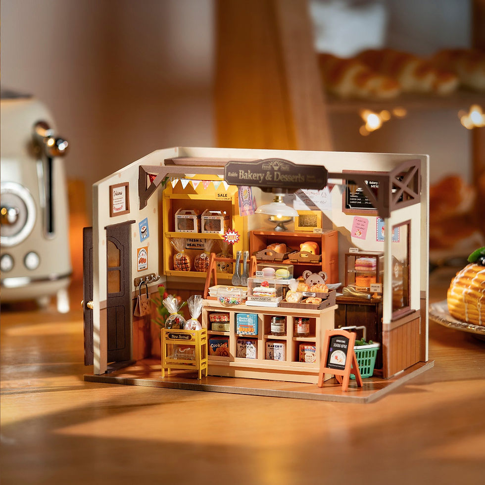 Thumbnail: Rolife Becka's Baking House DIY Miniature Dollhouse – 3D Wooden Craft Kit